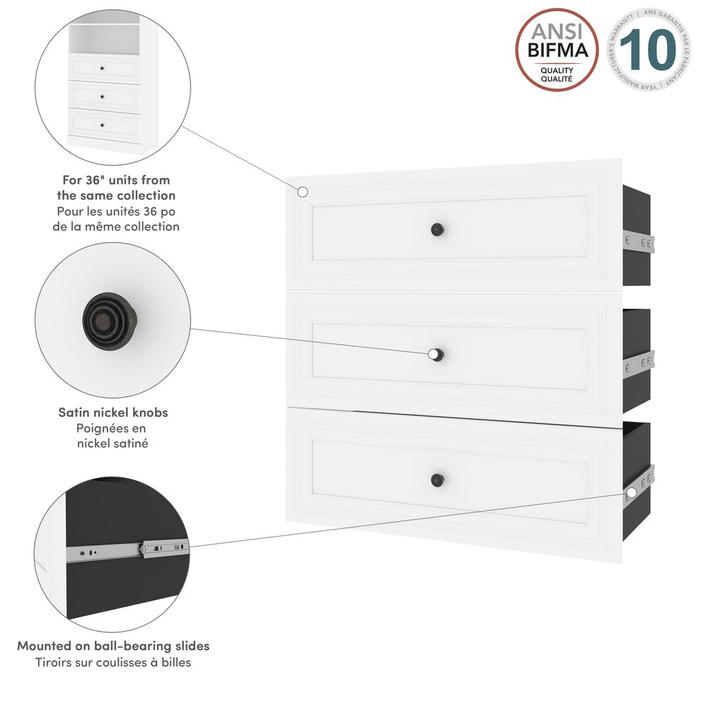 Versatile 3 Drawer Set for Versatile 36W Closet Organizer. Picture 12