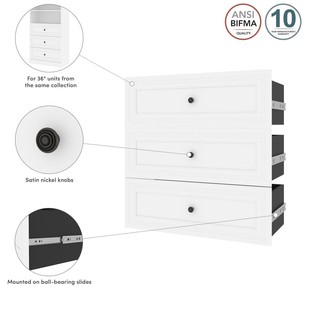 Versatile 3 Drawer Set for Versatile 36W Closet Organizer. Picture 13