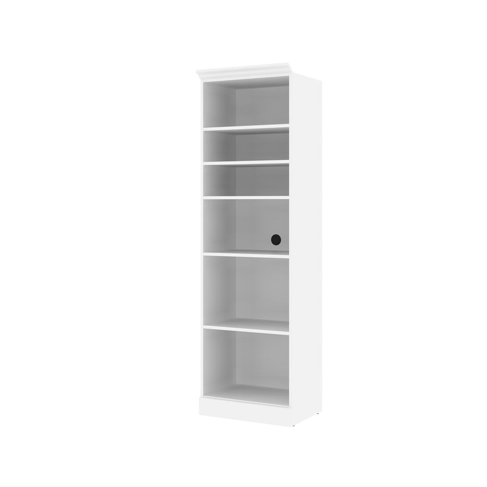 Versatile 25W Closet Organizer in White. Picture 2