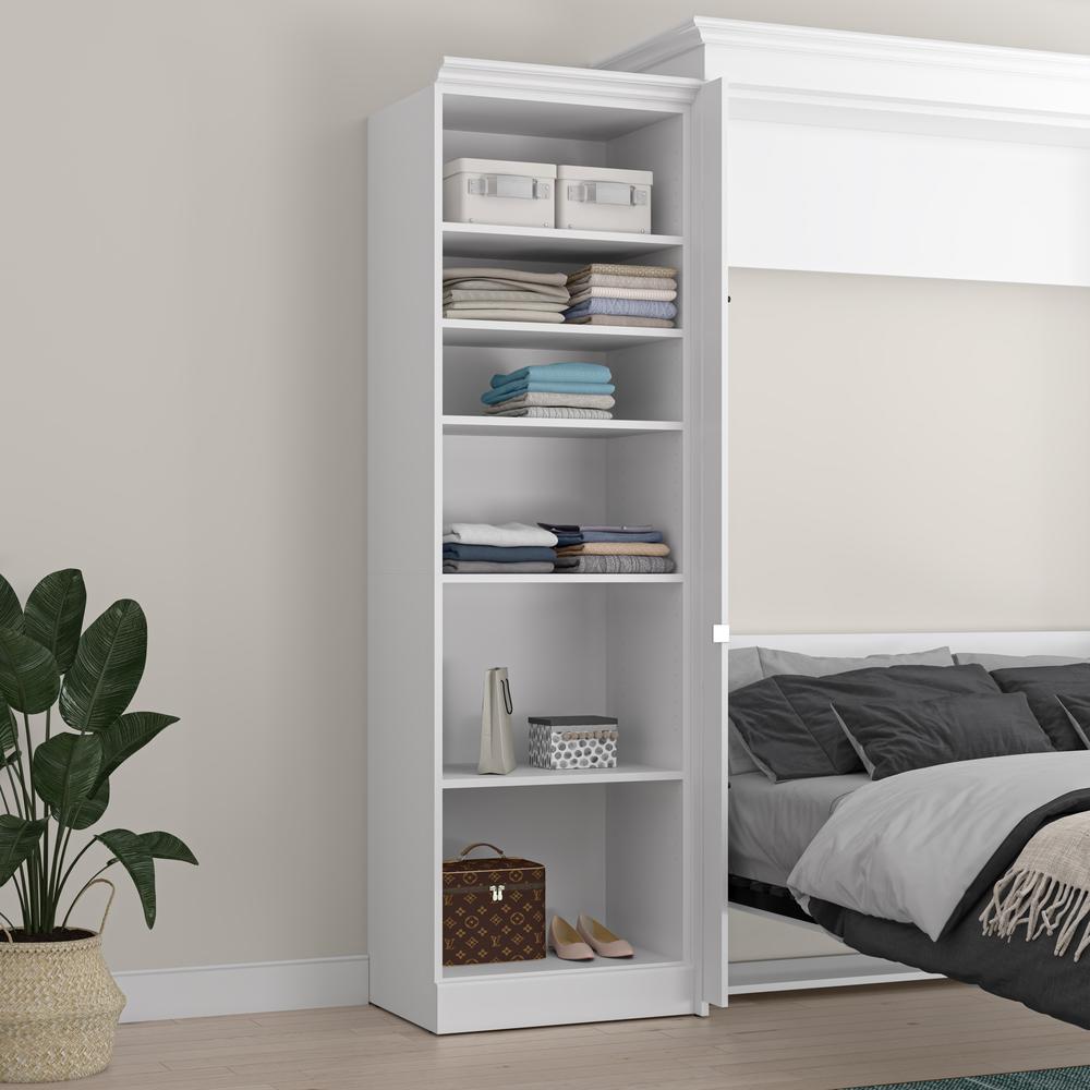 Versatile 25W Closet Organizer in White. Picture 14