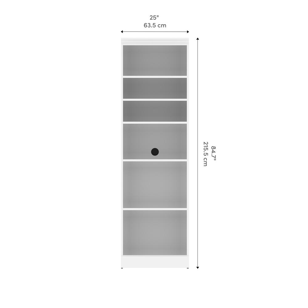 Versatile 25W Closet Organizer in White. Picture 12