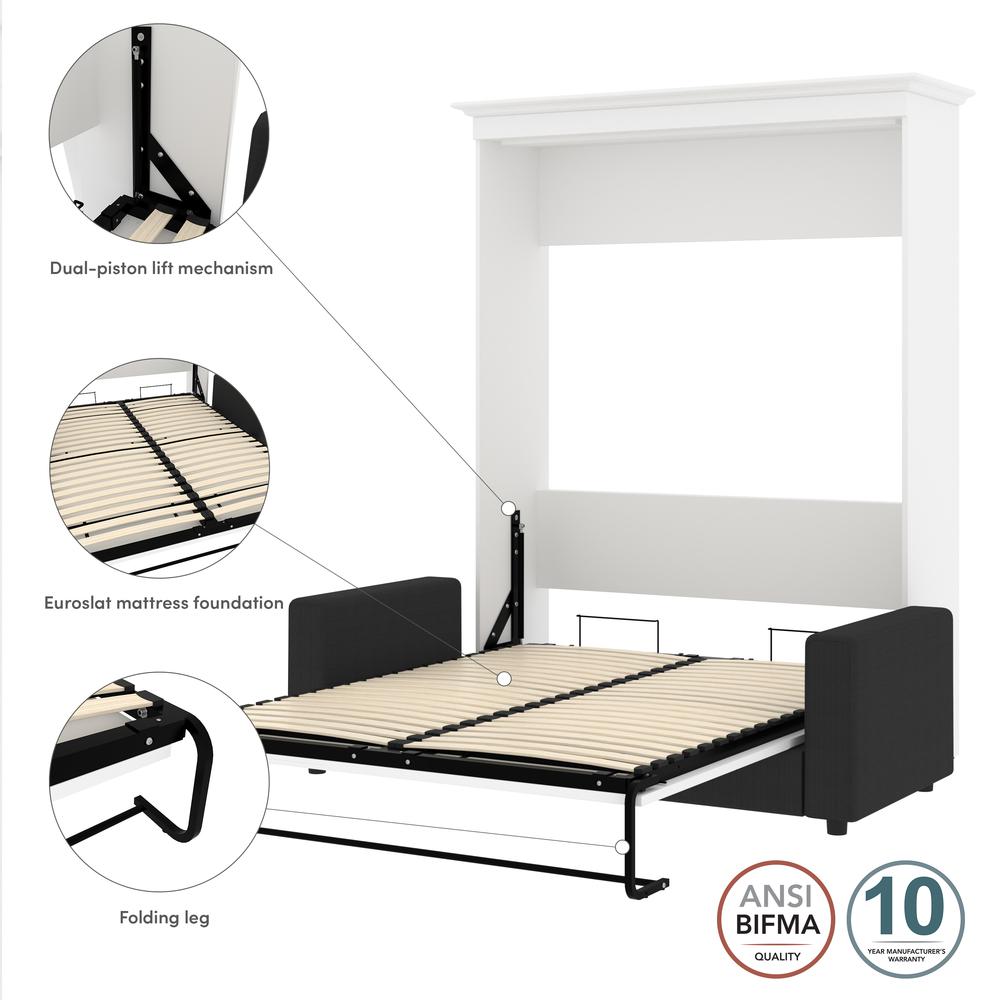 Versatile Queen Murphy Bed with Sofa (78W). Picture 11