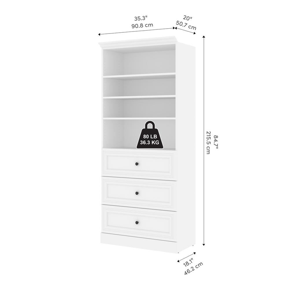 Versatile 36W Closet Organizer with Drawers. Picture 10