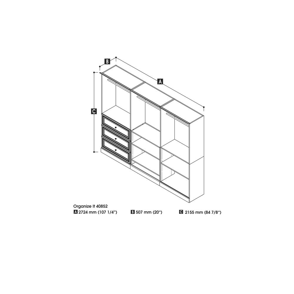 Versatile 108W Closet Organizer System. Picture 2