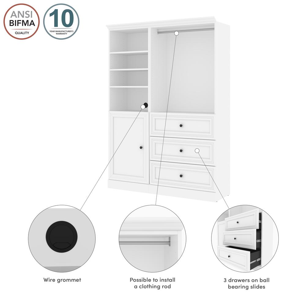 Versatile 61W Closet Organizer System with Doors. Picture 4