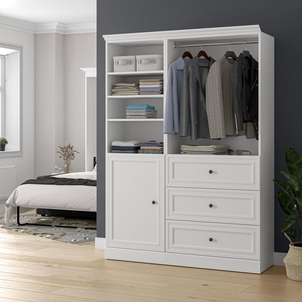 Versatile 61W Closet Organizer System with Doors. Picture 14