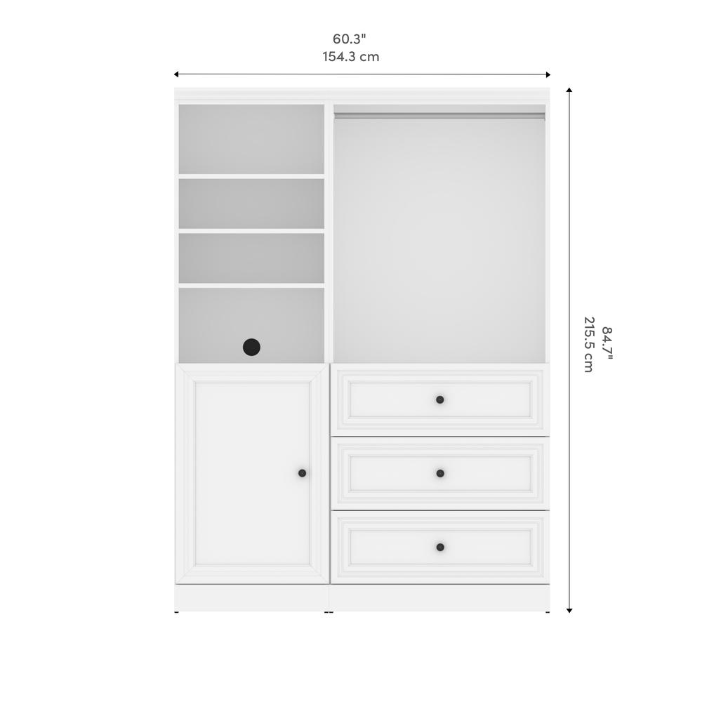 Versatile 61W Closet Organizer System with Doors. Picture 12