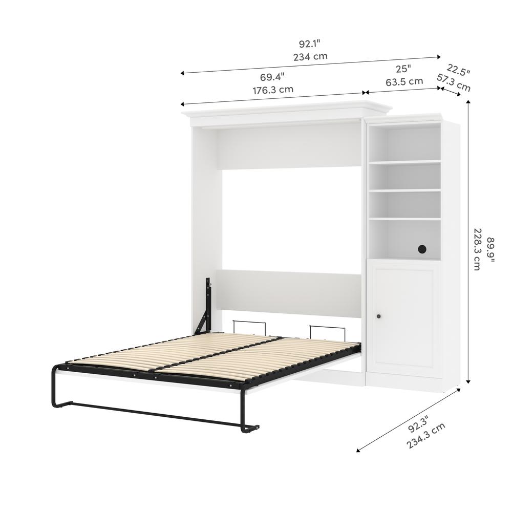 Versatile Queen Murphy Bed and Closet Organizer with Doors (92W). Picture 11