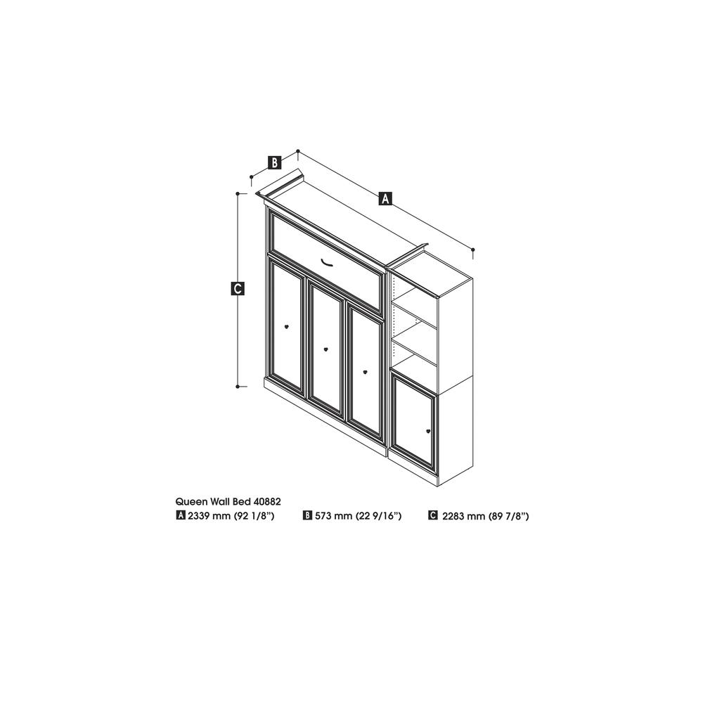 Versatile Queen Murphy Bed and Closet Organizer with Doors (92W). Picture 20