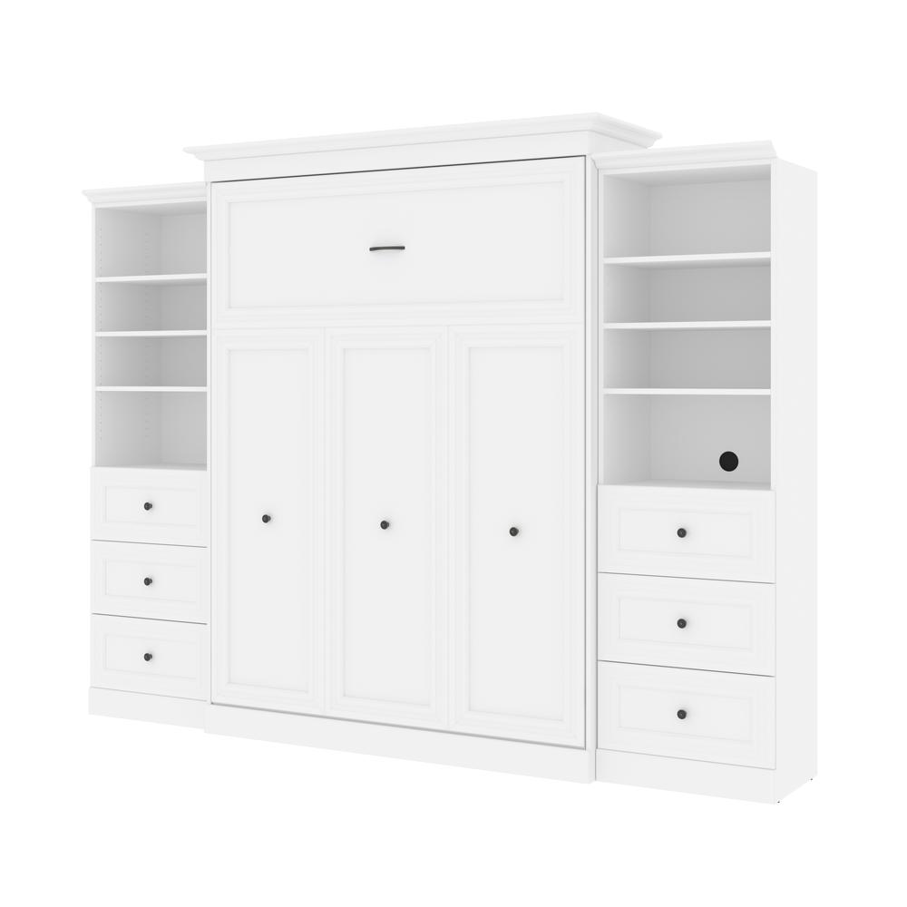 Versatile Queen Murphy Bed and 2 Closet Organizers with Drawers (115W). Picture 2