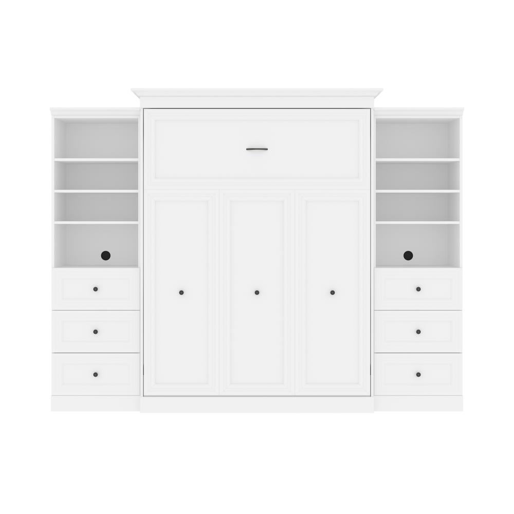 Versatile Queen Murphy Bed and 2 Closet Organizers with Drawers (115W). Picture 1