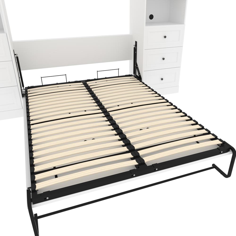 Versatile Queen Murphy Bed and 2 Closet Organizers with Drawers (115W). Picture 16