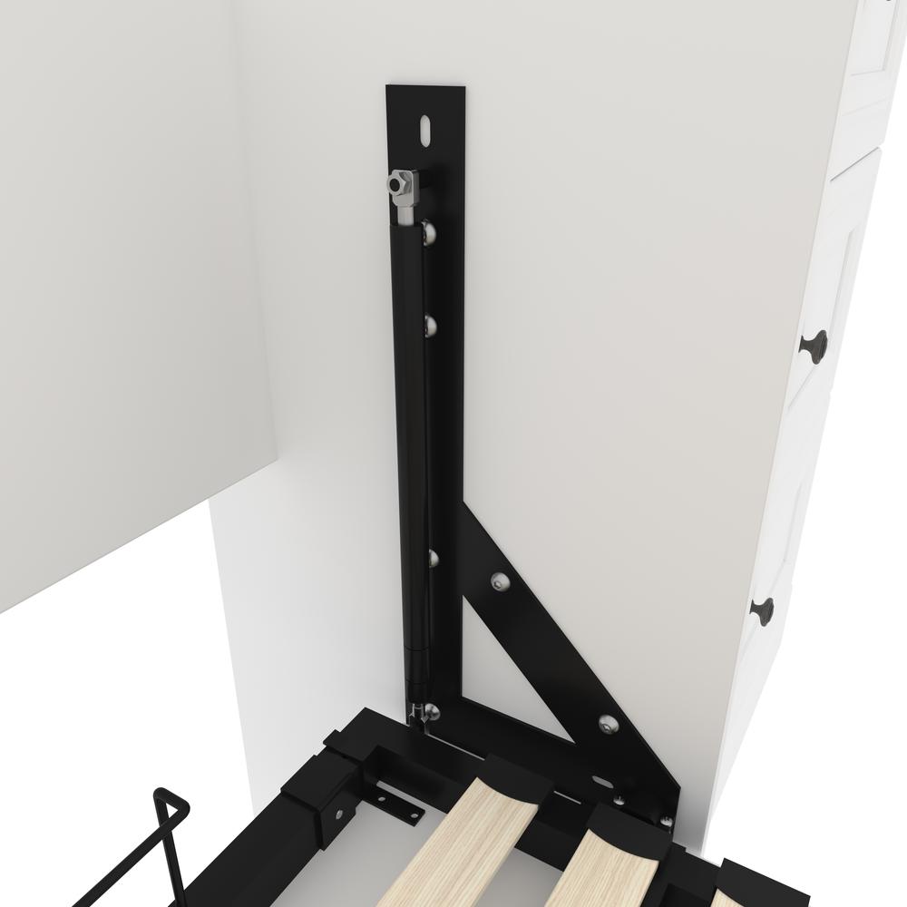 Versatile Queen Murphy Bed and 2 Closet Organizers with Drawers (115W). Picture 17