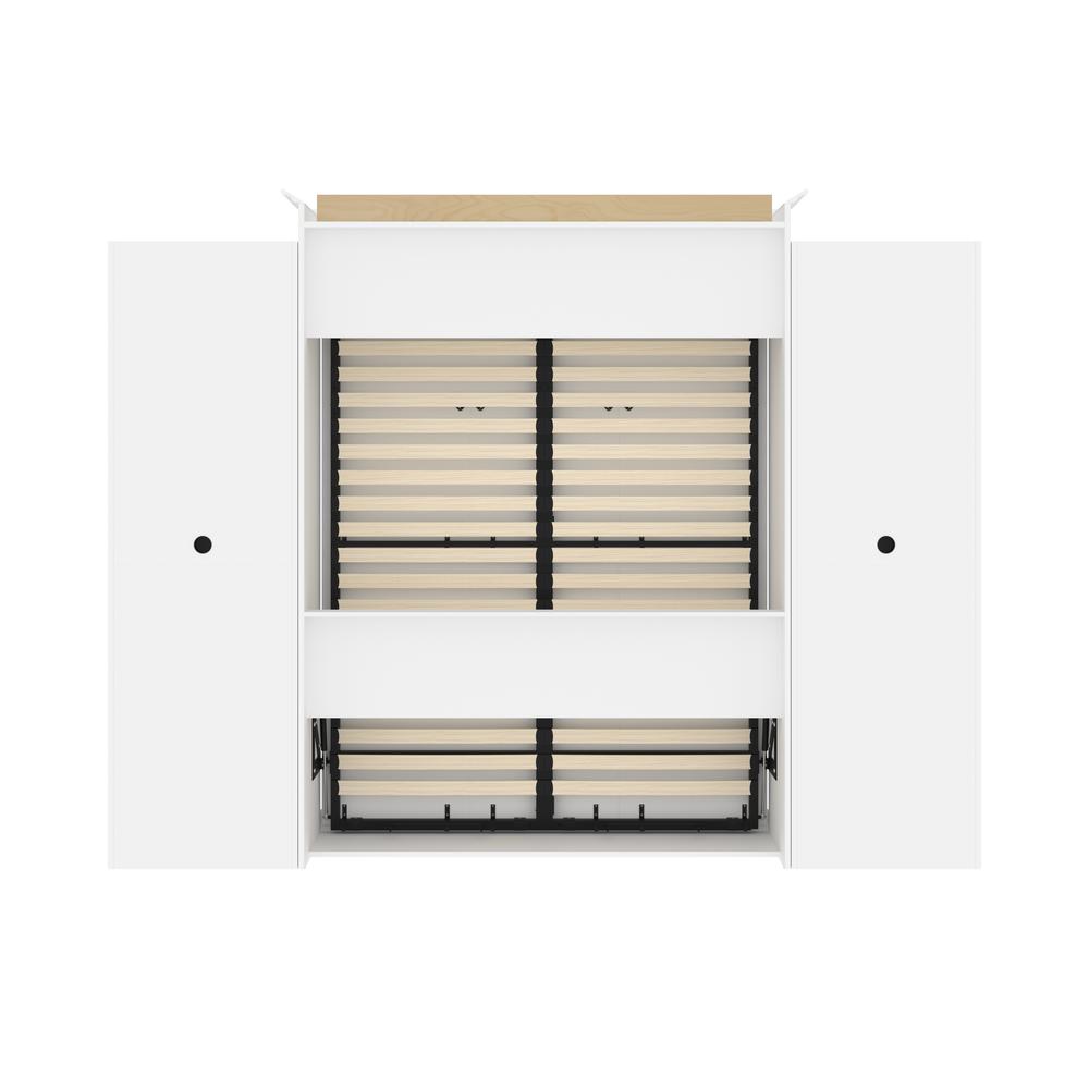 Versatile Queen Murphy Bed and 2 Closet Organizers with Drawers (115W). Picture 6