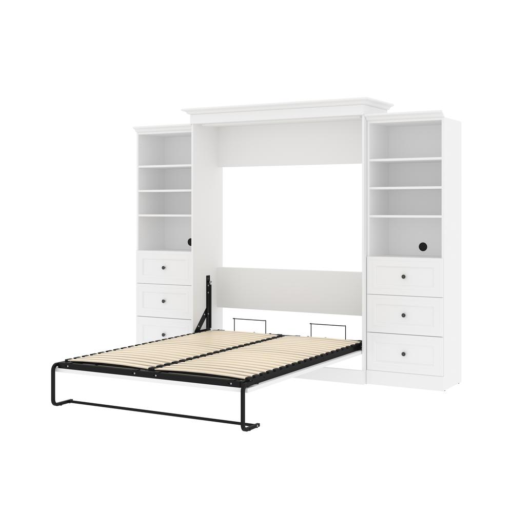 Versatile Queen Murphy Bed and 2 Closet Organizers with Drawers (115W). Picture 7