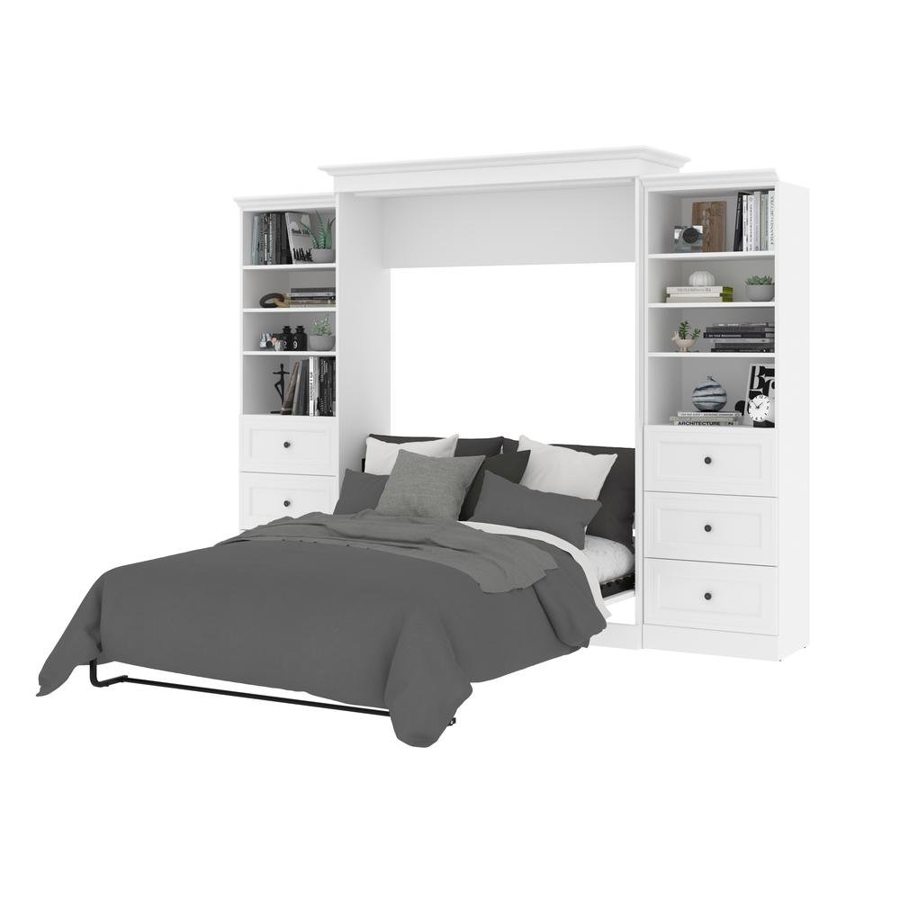 Versatile Queen Murphy Bed and 2 Closet Organizers with Drawers (115W). Picture 24