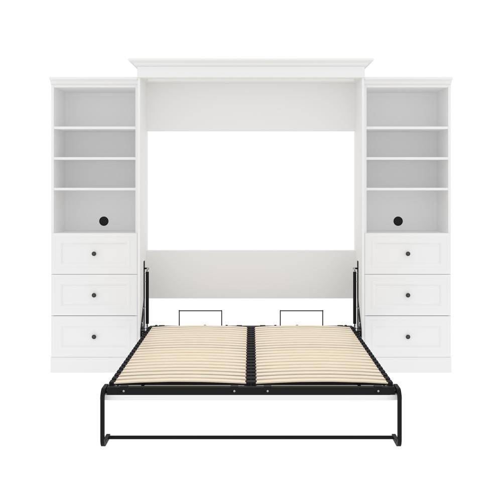 Versatile Queen Murphy Bed and 2 Closet Organizers with Drawers (115W). Picture 8