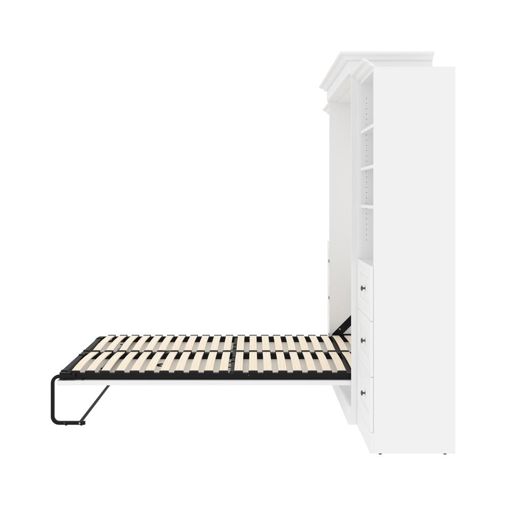 Versatile Queen Murphy Bed and 2 Closet Organizers with Drawers (115W). Picture 25