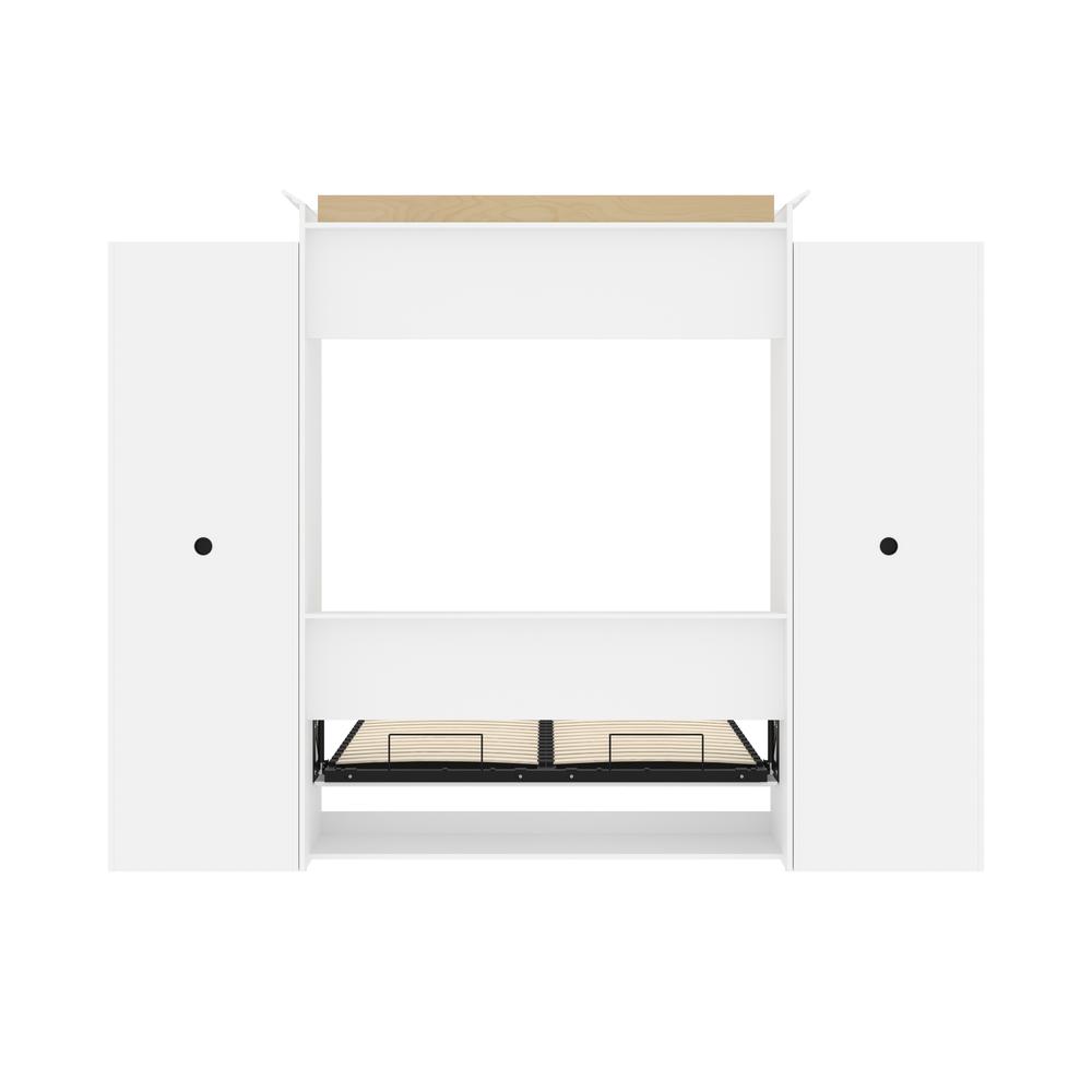 Versatile Queen Murphy Bed and 2 Closet Organizers with Doors (115W). Picture 4