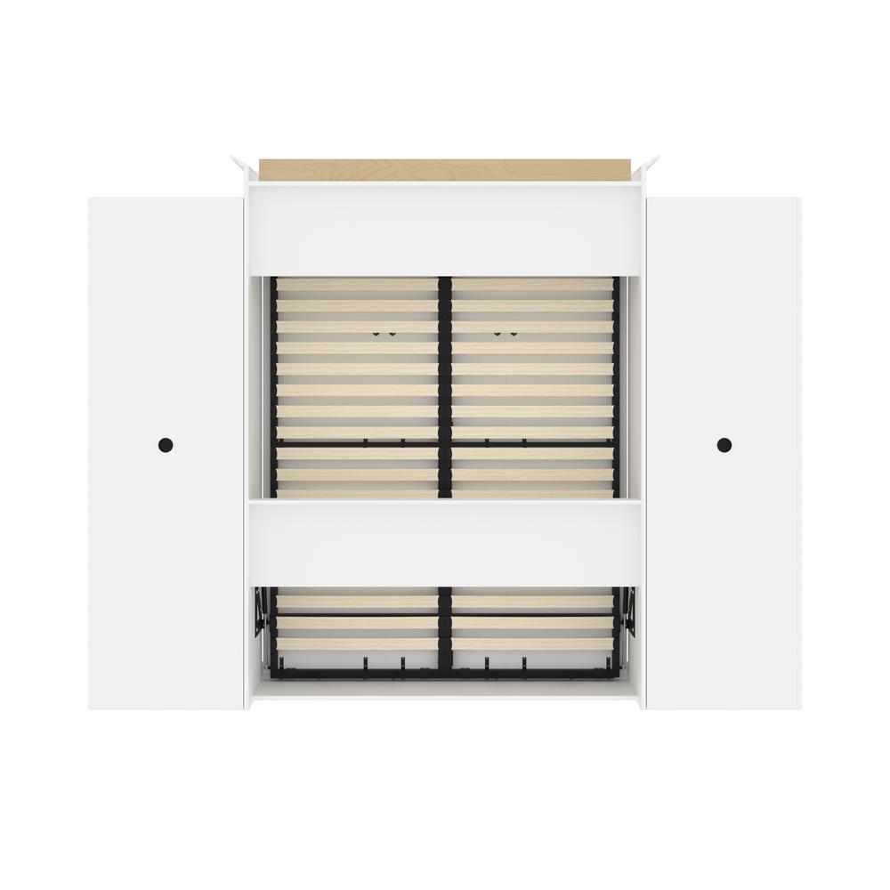 Versatile Queen Murphy Bed and 2 Closet Organizers with Doors (115W). Picture 8