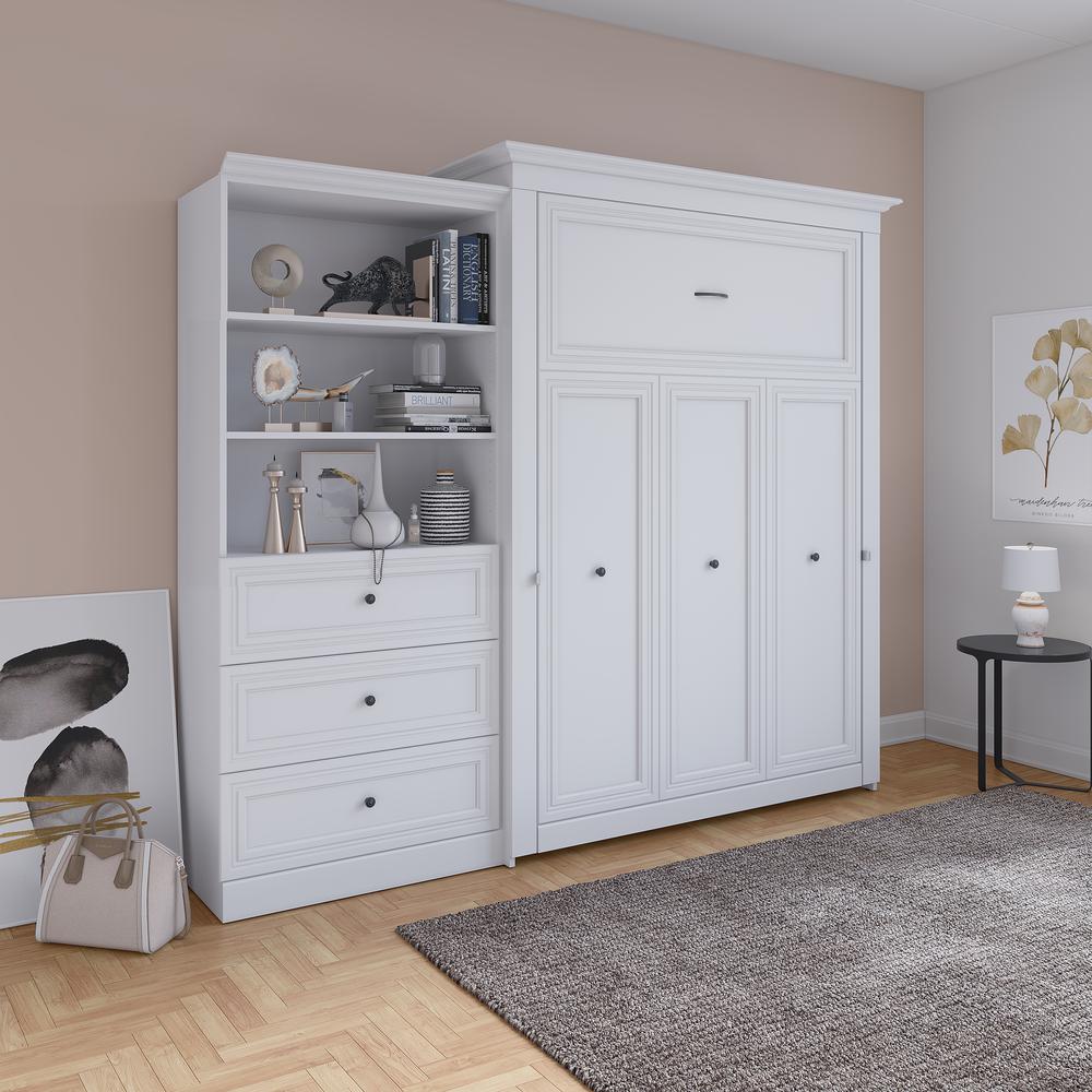Versatile Queen Murphy Bed and Closet Organizer with Drawers (103W). Picture 28