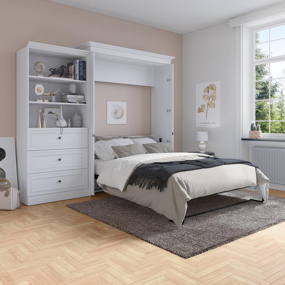 Versatile Queen Murphy Bed and Closet Organizer with Drawers (103W). Picture 27