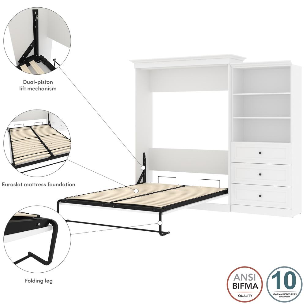 Versatile Queen Murphy Bed and Closet Organizer with Drawers (103W). Picture 12