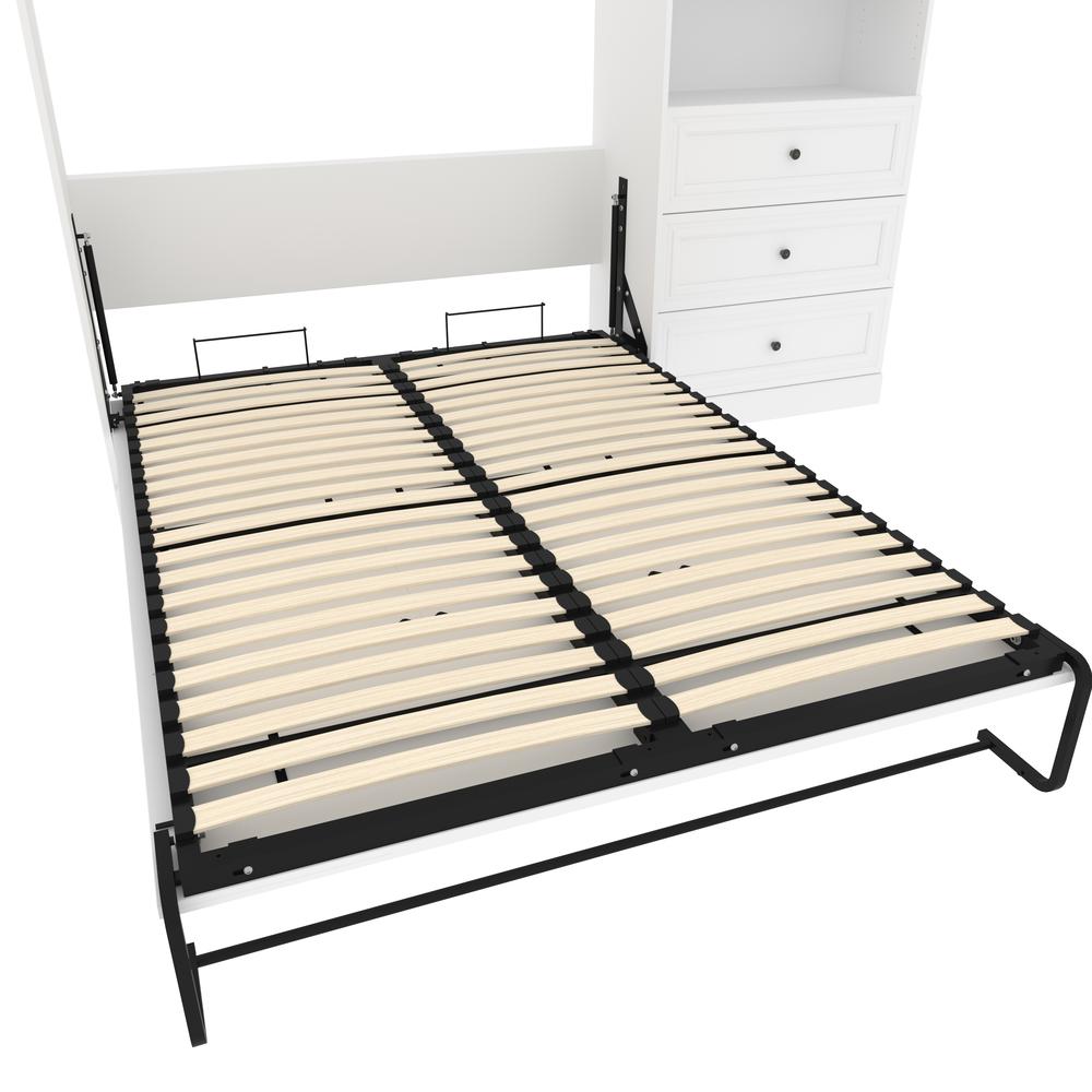 Versatile Queen Murphy Bed and Closet Organizer with Drawers (103W). Picture 18