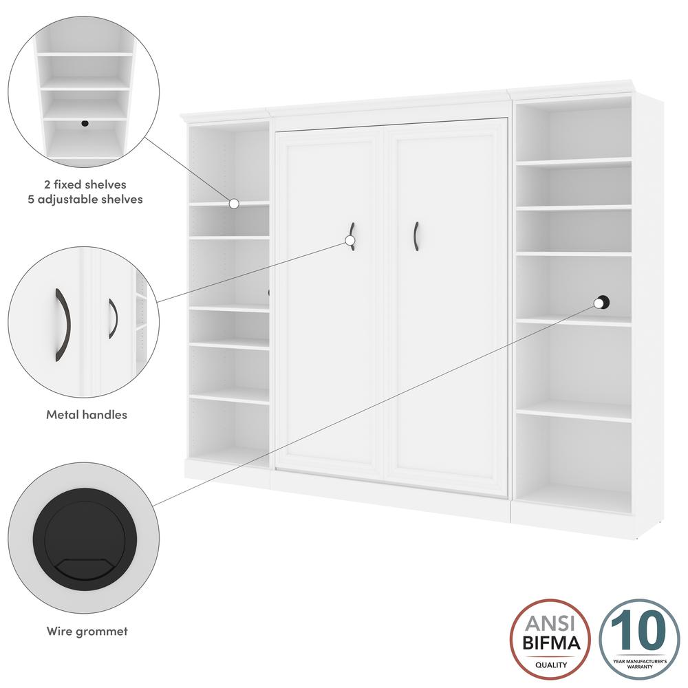 Versatile Full Murphy Bed and 2 Closet Organizers (109W). Picture 11