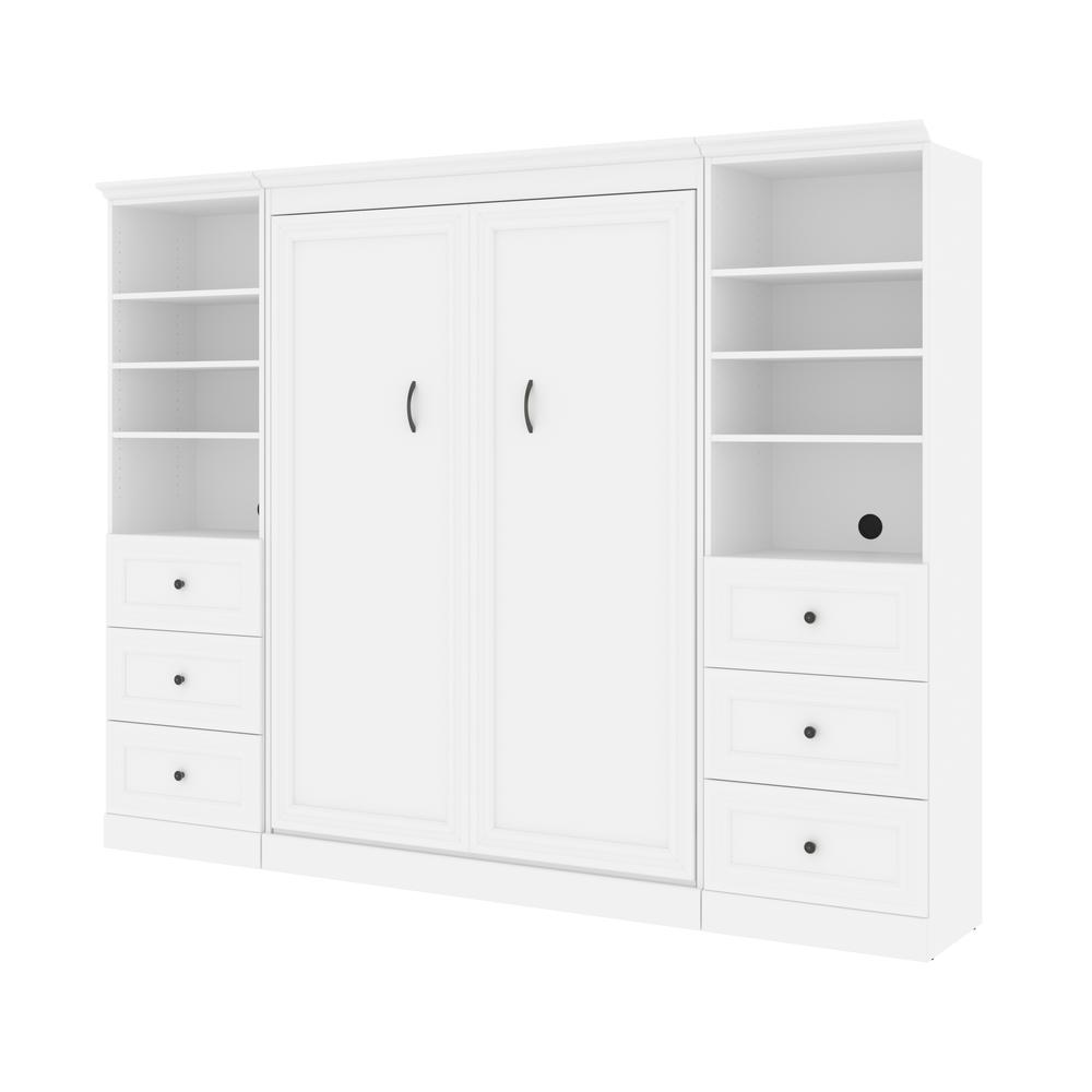 Versatile Full Murphy Bed and 2 Closet Organizers with Drawers (109W). Picture 2