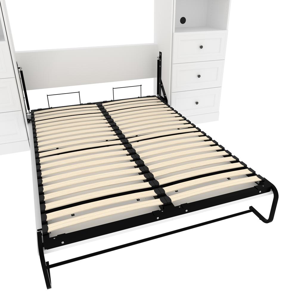 Versatile Full Murphy Bed and 2 Closet Organizers with Drawers (109W). Picture 19