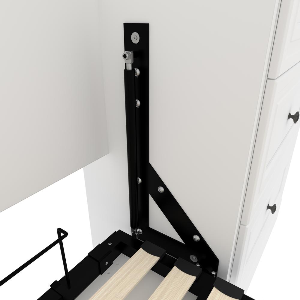 Versatile Full Murphy Bed and 2 Closet Organizers with Drawers (109W). Picture 18
