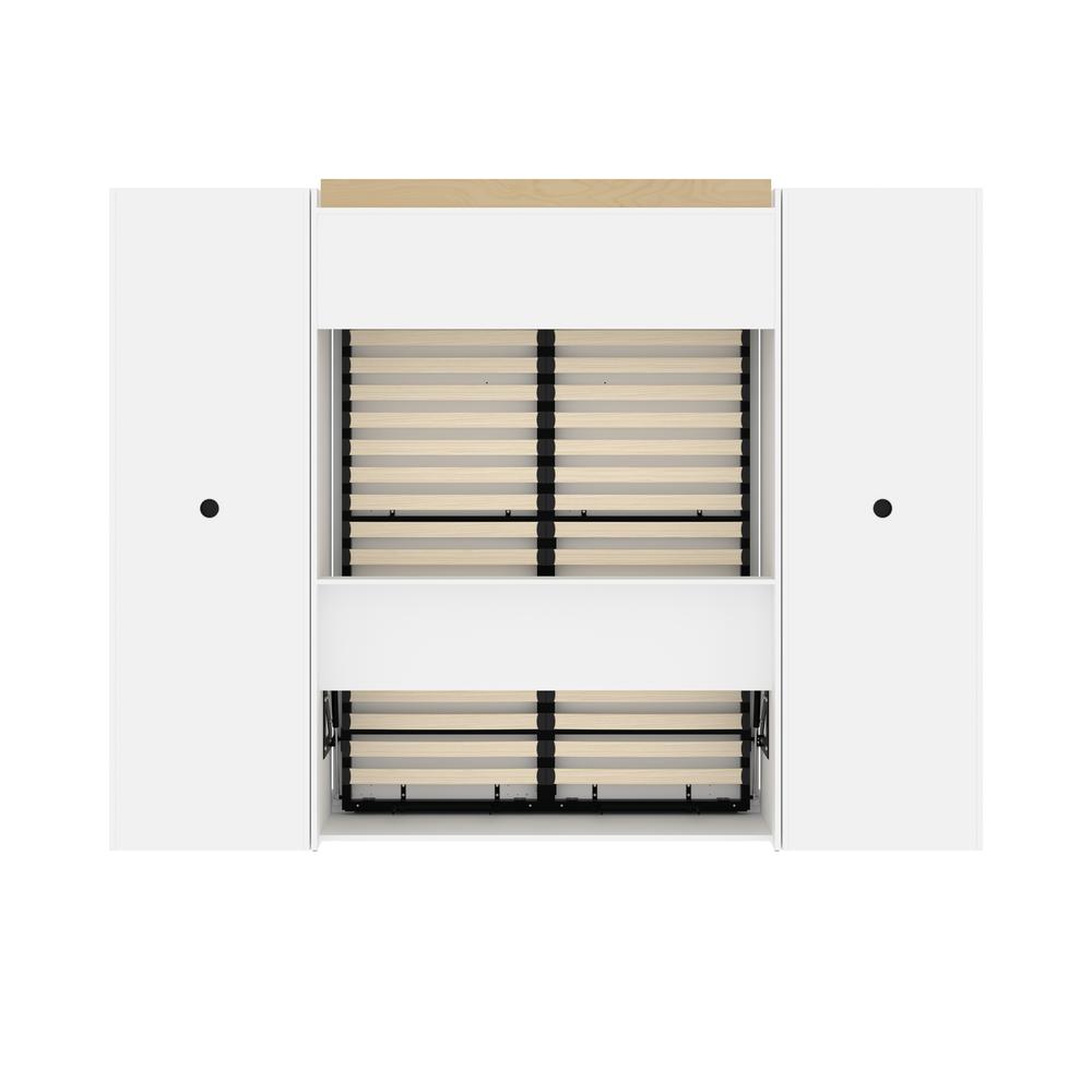 Versatile Full Murphy Bed and 2 Closet Organizers with Drawers (109W). Picture 6