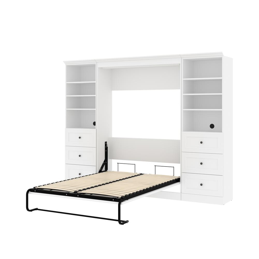 Versatile Full Murphy Bed and 2 Closet Organizers with Drawers (109W). Picture 8