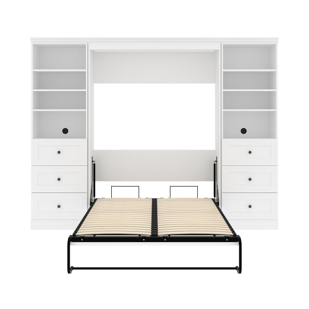 Versatile Full Murphy Bed and 2 Closet Organizers with Drawers (109W). Picture 7
