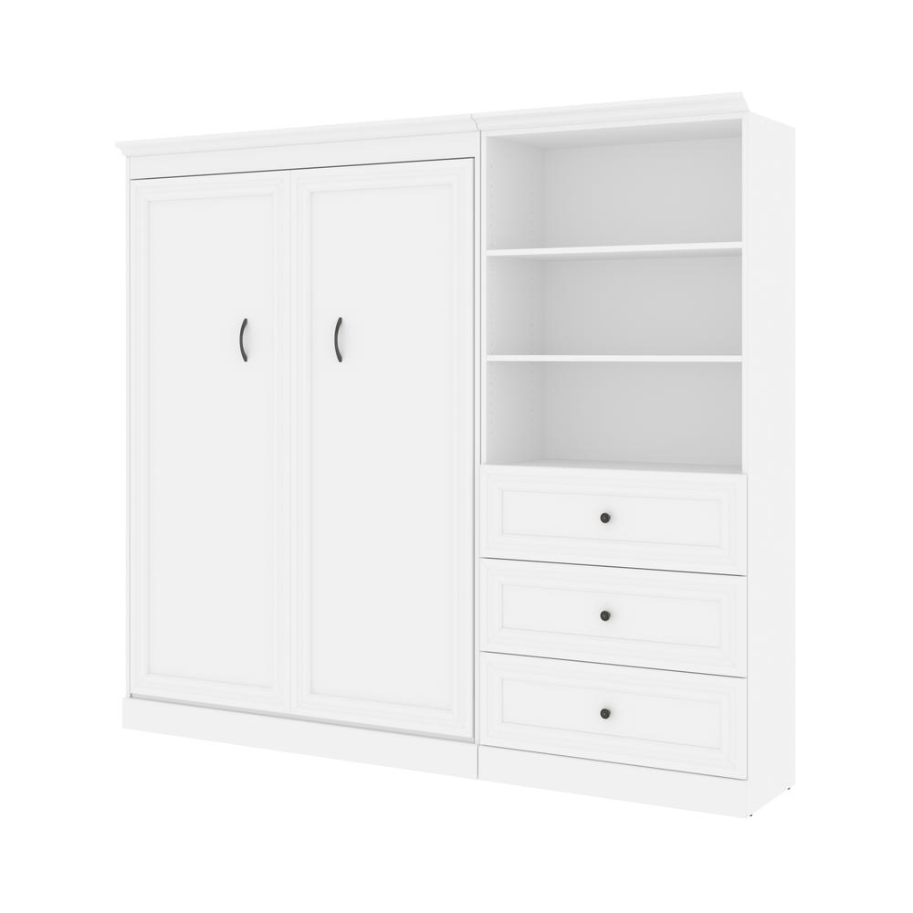 Versatile Full Murphy Bed and Closet Organizer with Drawers (95W). Picture 2