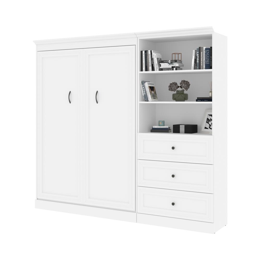 Versatile Full Murphy Bed and Closet Organizer with Drawers (95W). Picture 3