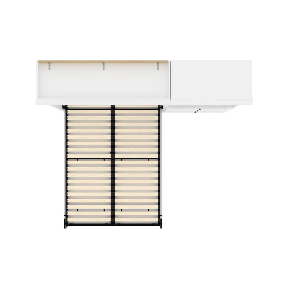 Versatile Full Murphy Bed and Closet Organizer with Drawers (95W). Picture 5