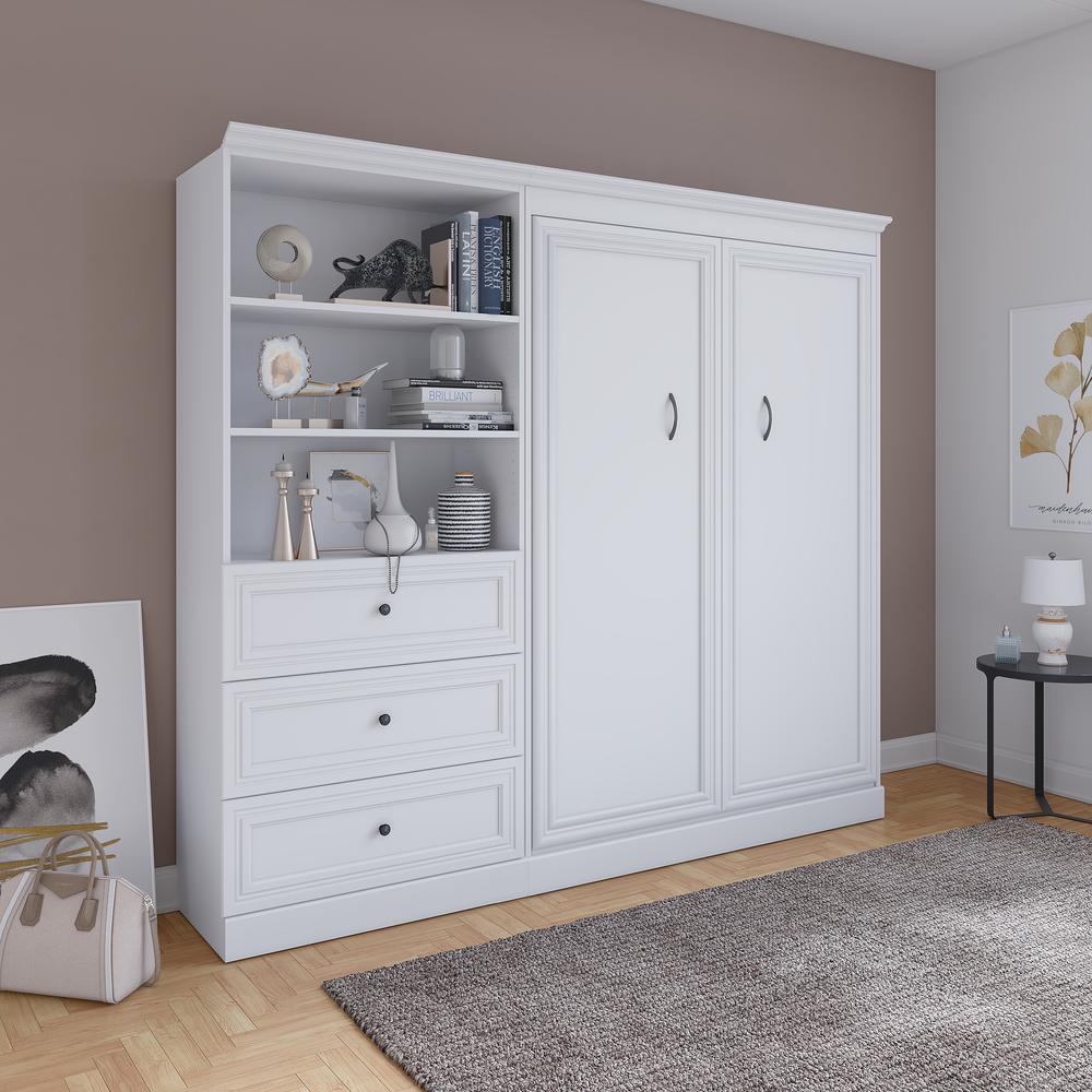 Versatile Full Murphy Bed and Closet Organizer with Drawers (95W). Picture 28