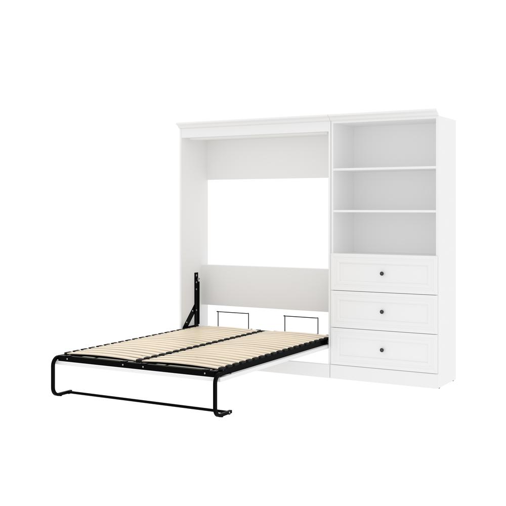 Versatile Full Murphy Bed and Closet Organizer with Drawers (95W). Picture 8