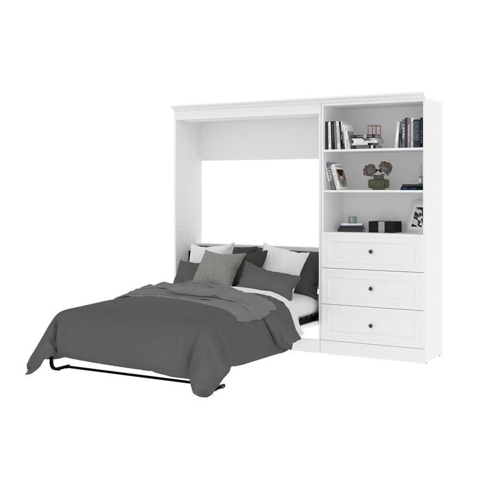 Versatile Full Murphy Bed and Closet Organizer with Drawers (95W). Picture 10