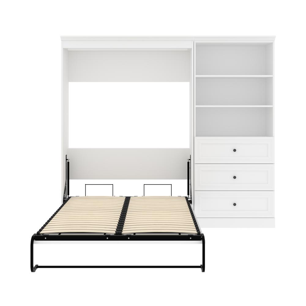 Versatile Full Murphy Bed and Closet Organizer with Drawers (95W). Picture 7