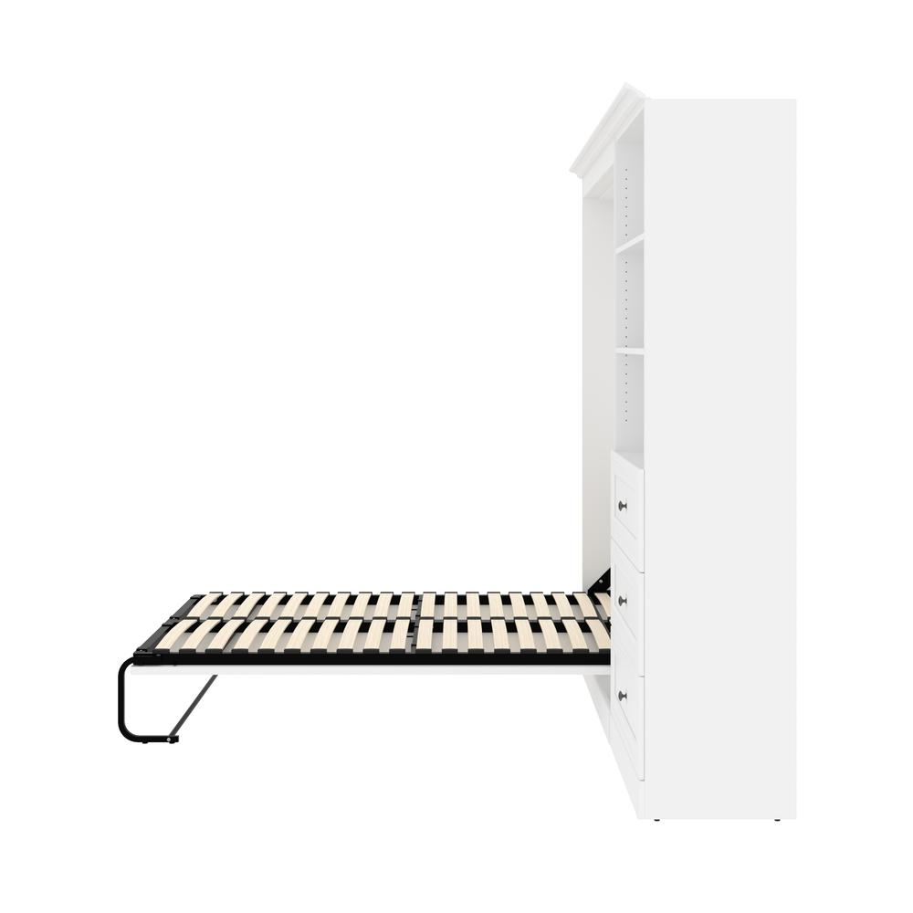 Versatile Full Murphy Bed and Closet Organizer with Drawers (95W). Picture 9
