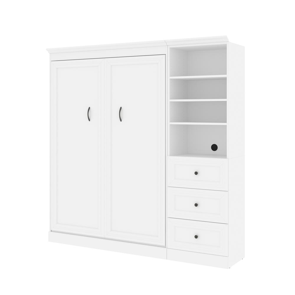 Versatile Full Murphy Bed and Closet Organizer with Drawers (84W). Picture 2