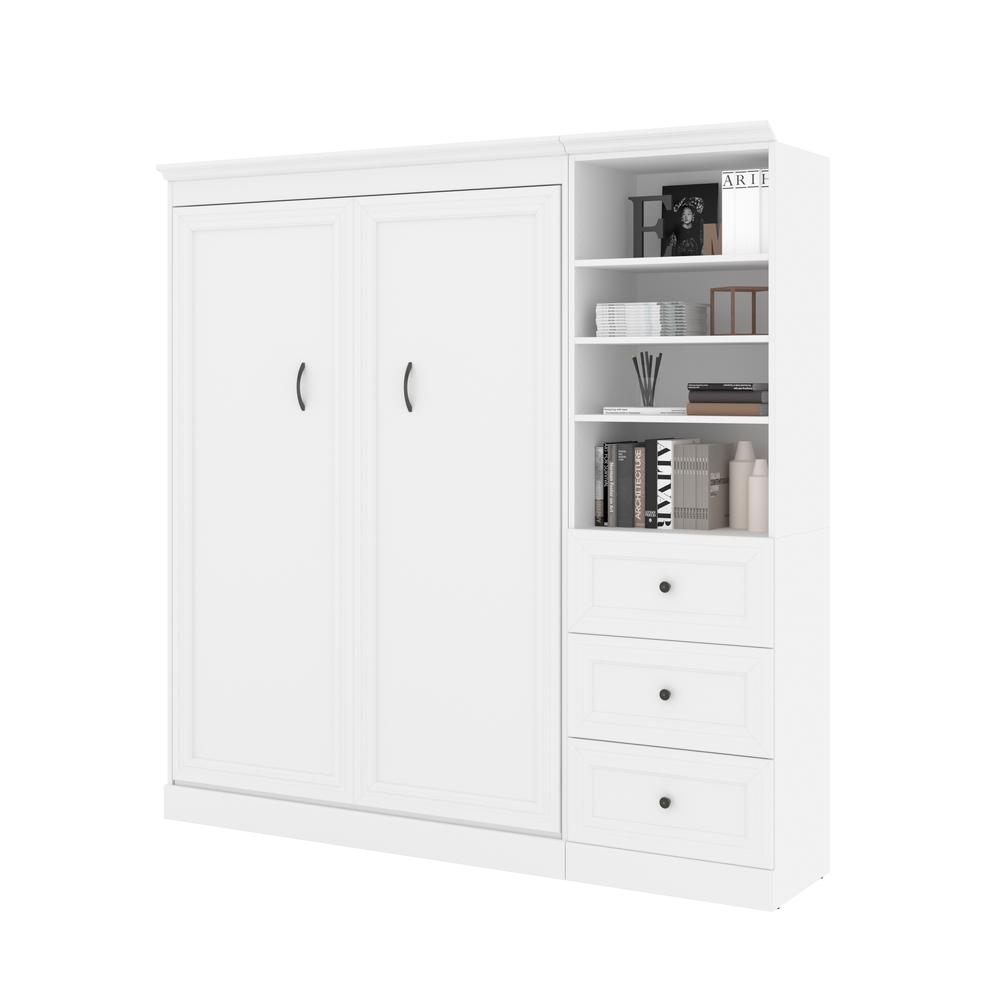 Versatile Full Murphy Bed and Closet Organizer with Drawers (84W). Picture 3
