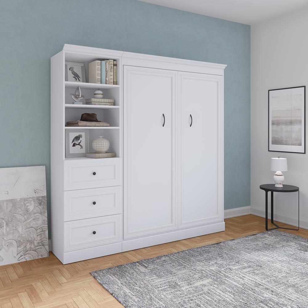 Versatile Full Murphy Bed and Closet Organizer with Drawers (84W). Picture 28