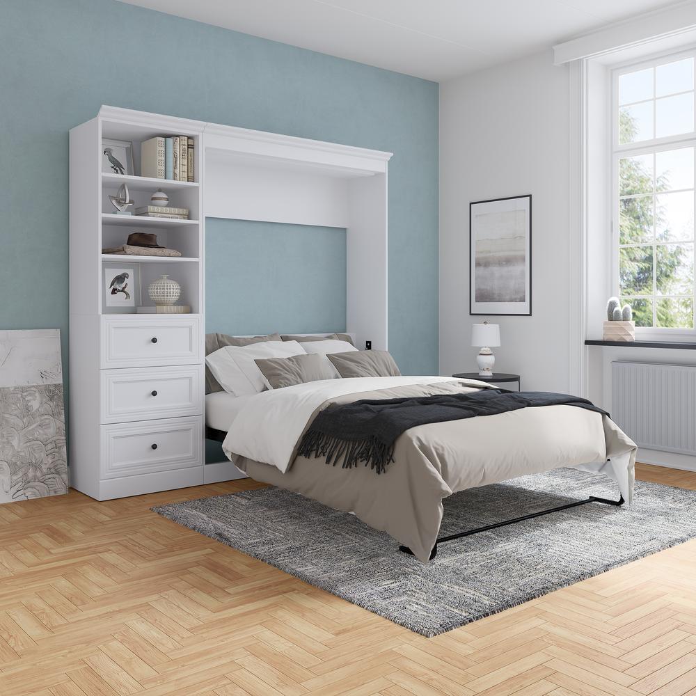 Versatile Full Murphy Bed and Closet Organizer with Drawers (84W). Picture 27