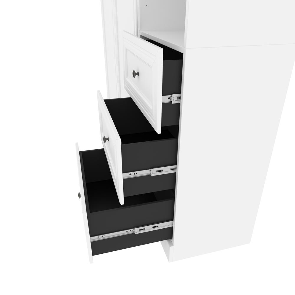 Versatile Full Murphy Bed and Closet Organizer with Drawers (84W). Picture 21
