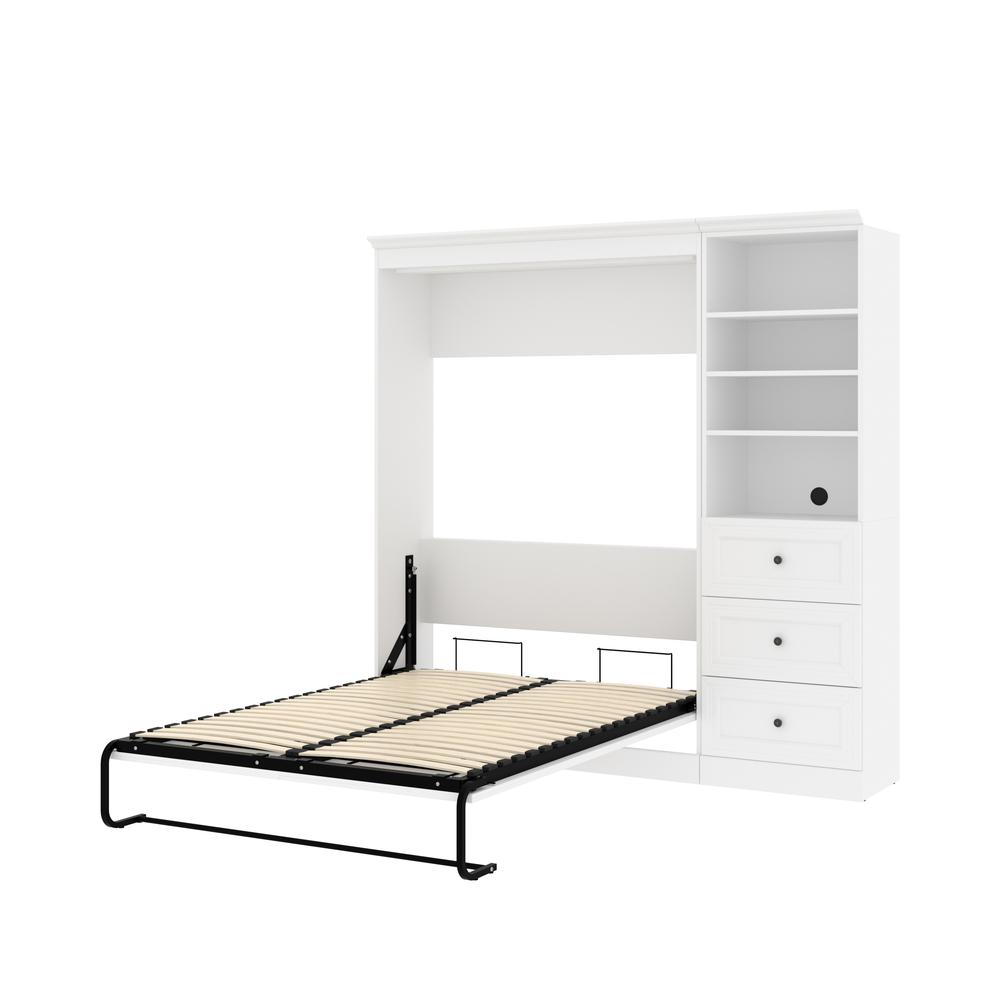 Versatile Full Murphy Bed and Closet Organizer with Drawers (84W). Picture 8