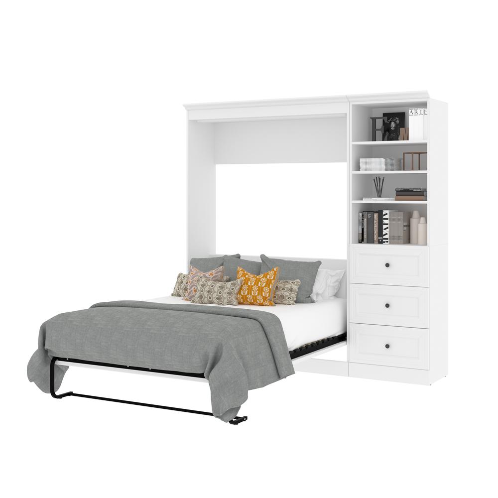 Versatile Full Murphy Bed and Closet Organizer with Drawers (84W). Picture 10